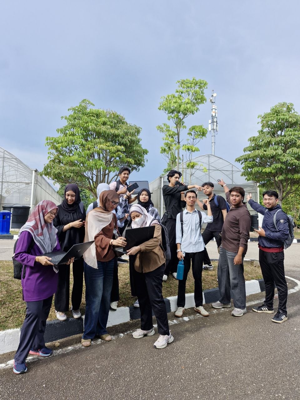 Photo from the wireless war-walk site survey at UiTM